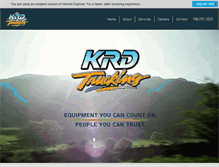 Tablet Screenshot of krdtrucking.com